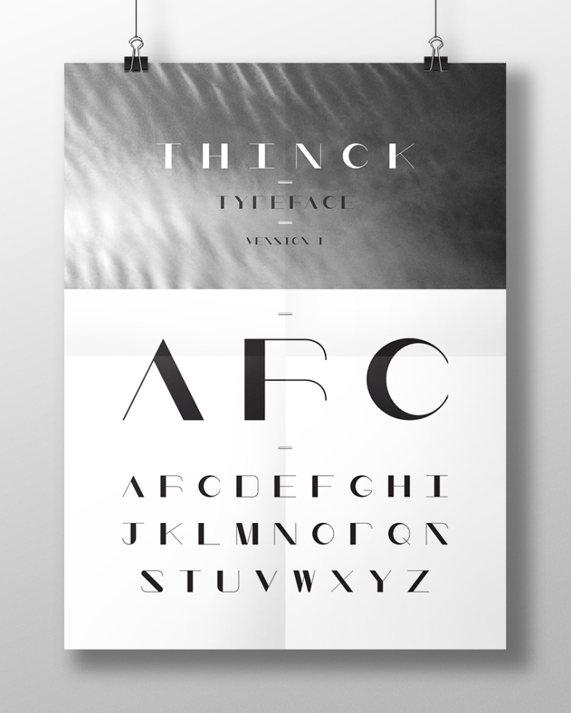 Typeface design poster